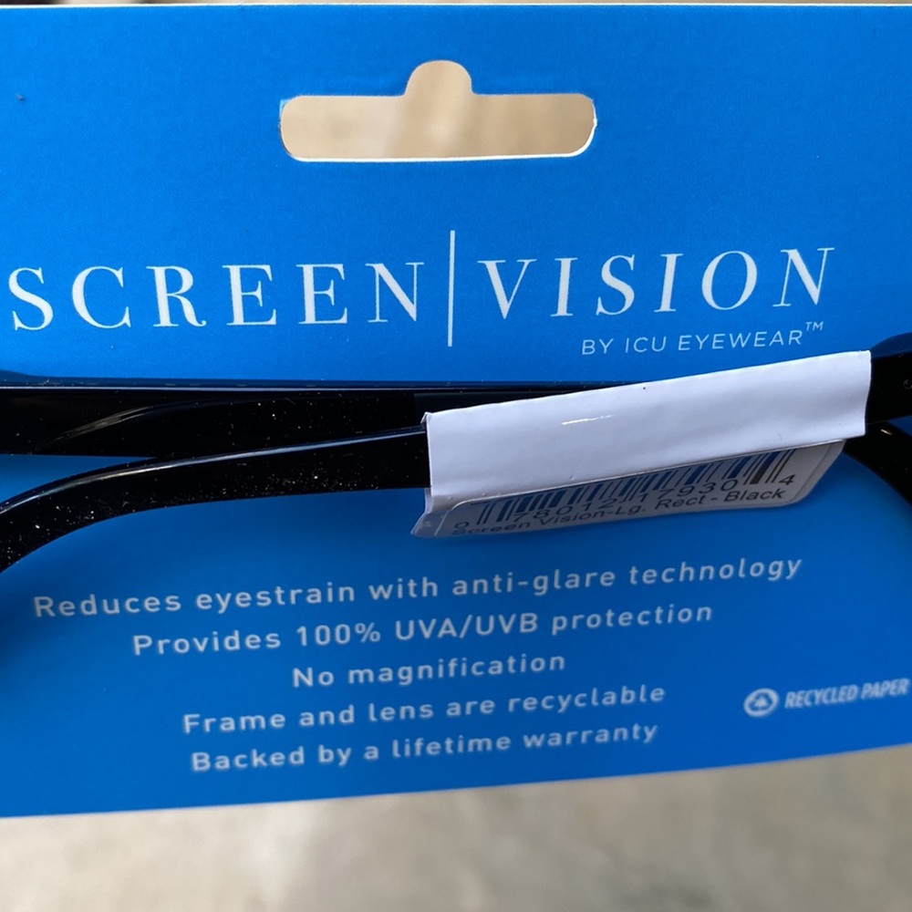 Screen Vision Blue Light Filtering Glasses New - Picture 6 of 9